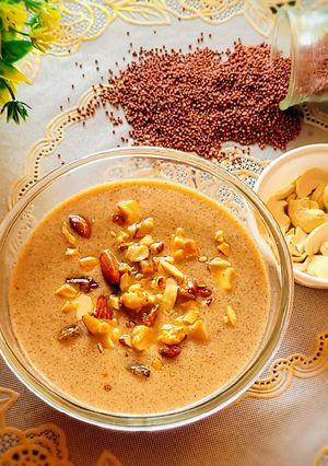 A picture of Finger millet /Ragi Payasam.
