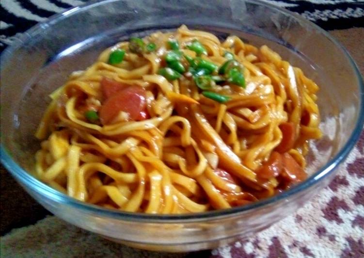 Bagaimana Membuat Mie goreng bumbu alakadar yang Enak Banget