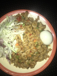 A picture of Macaroni jollof.