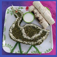 A picture of Palak Pulao.