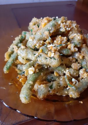 Foto resep Buncis organik salted egg