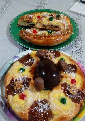 Una foto de Rosca de pascua rellena