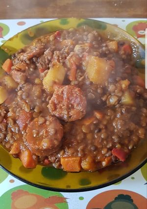 Una foto de Guiso de lentejas