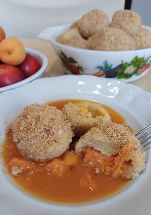 Barackos gombóc recept fotója