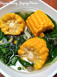 Foto resep Sayur Bayam Bening Jagung Manis