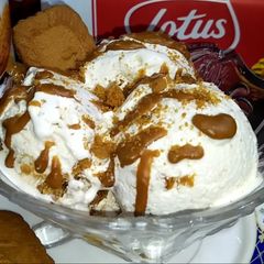 Lotus Biscoff Ice cream A picture of Lotus Biscoff Ice cream.