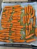 Carottes rôties au miel et thym