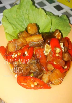 Foto resep 8. Telang Asam Manis / ikan asin tenggiri asam manis
