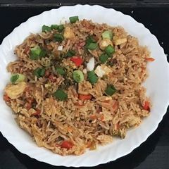 A picture of Massaman curry rice.
