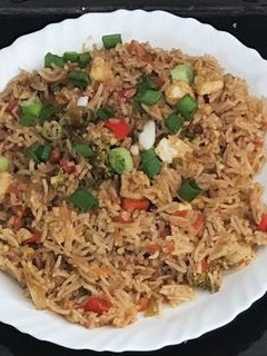 A picture of Massaman curry rice.