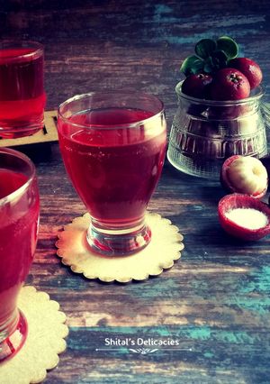 A picture of Homemade Kokum Sharbat.