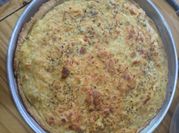 Una foto de tarta de garbanzos