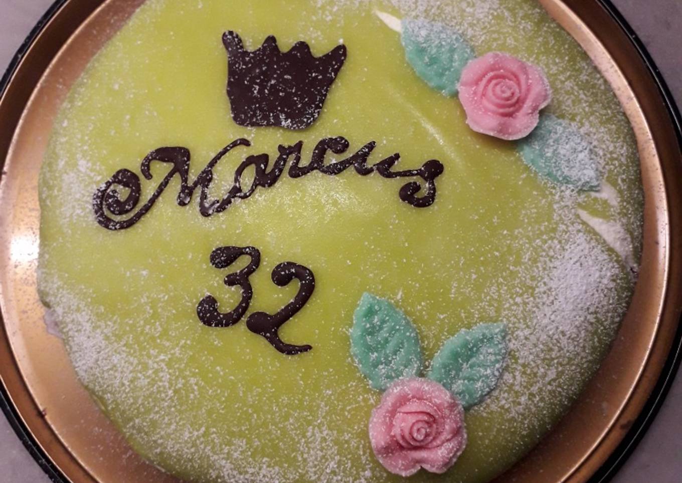 Swedish Prinsess tårta / kue ulang tahun