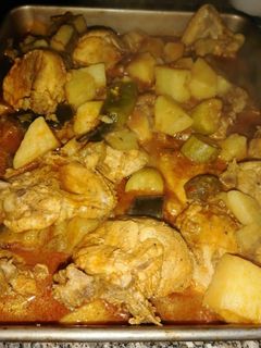 صورة لوصفة دجاج بالخضار