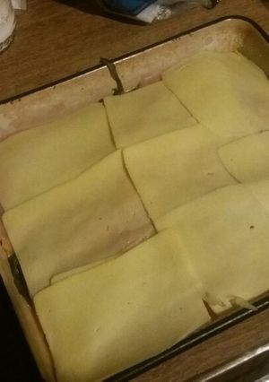 Una foto de Lasagna de tallos de acelga