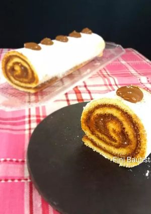 Una foto de Brazo gitano de dulce de leche