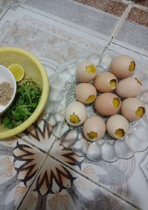 Hình của món Hột gà nướng.