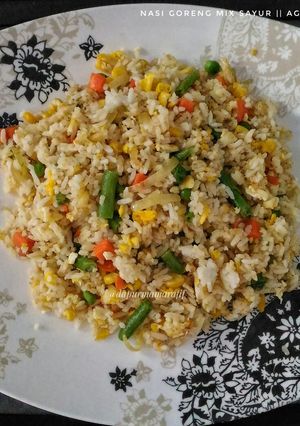 Foto resep Nasi goreng mix sayur