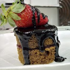 A picture of Strawberry mini cakes.