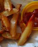 Papas fritas recicladas(son las que quedaron hervidas del puchero)