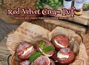 Gambar Red Velvet Cream Puff