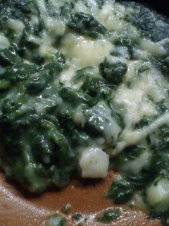 Una foto de Espinacas con bechamel (vegano)