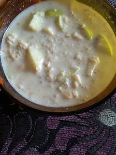 صورة لوصفة شوفان باللبن والفاكهه
