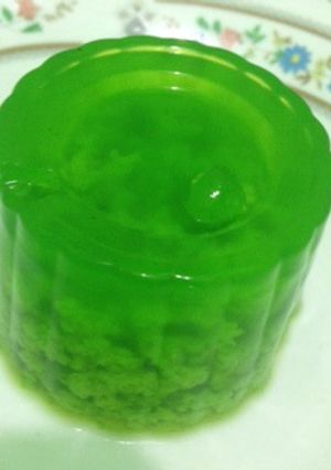 Foto resep Puding Lumut Hijau Pandan