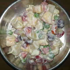 A picture of Fruity Russian salad.