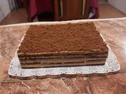 Una foto de chocotorta grande