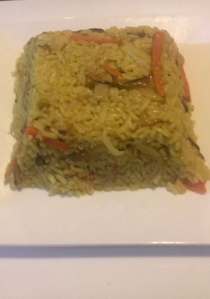 Una foto de Arroz al curry