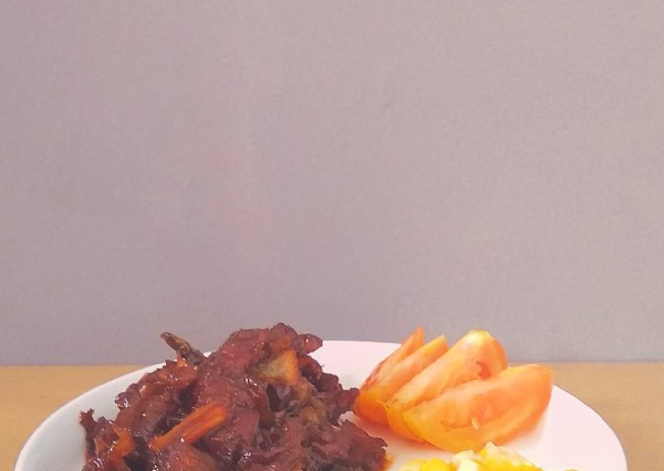 Daging sapi bumbu kecap~