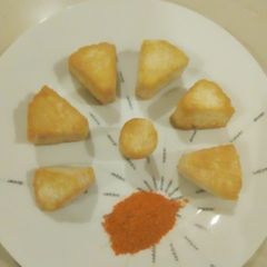 A picture of Fried awara(soya beans cake).