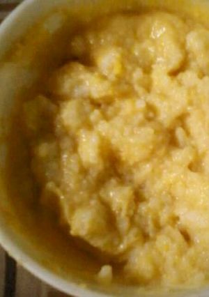 Foto resep Bubur tim saring Ayam Jagung MPASI 7 M