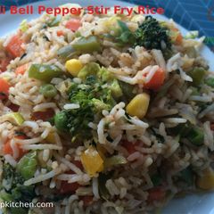 A picture of Broccoli Bell Pepper Stir Fry Rice.
