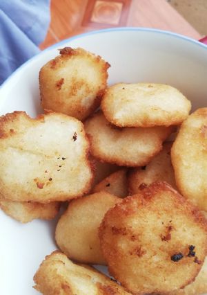 Hình của món Bánh khoai mì chiên.
