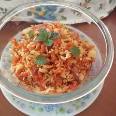 Carrot rice A picture of Carrot rice.