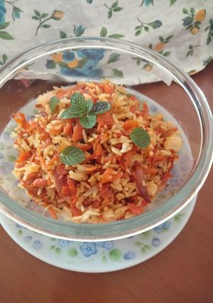 A picture of Carrot rice.