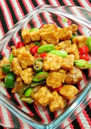 Foto resep Tumis tempe petai