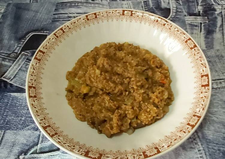 Quinoa con vegan tuna