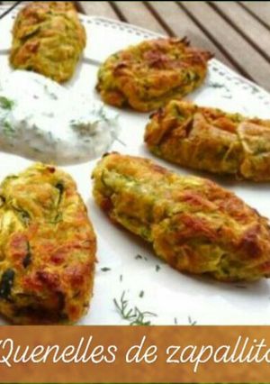 Una foto de Quenelles de zapallito y queso