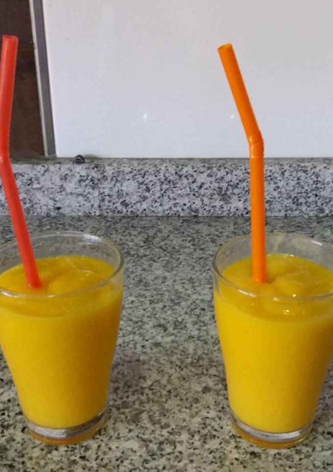 Una foto de Granizado de mango 🥭 sin colorantes ni conservantes "natural"