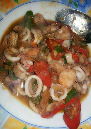 Foto resep Cumi udang mix