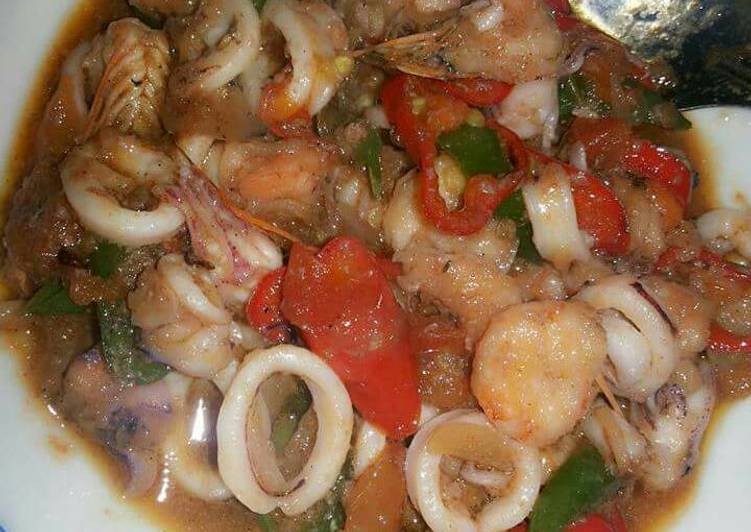 Resep Cumi udang mix, Bikin Ngiler
