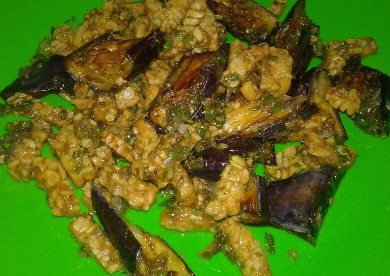 Sambal Rawit tempe terong������Pedasnya maknyos������