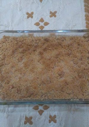 Una foto de Crumble de Peras