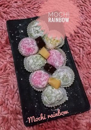 Foto resep Mochi rainbow