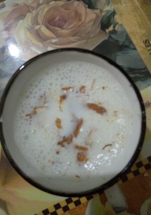 A picture of Badam milk.