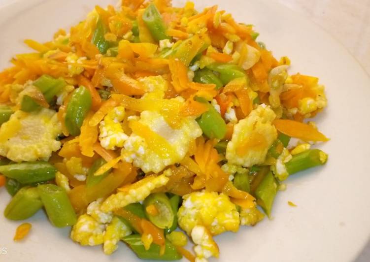 Resep Orak-arik telur sayur janten, Enak