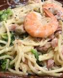 Spaghetti mar y tierra
